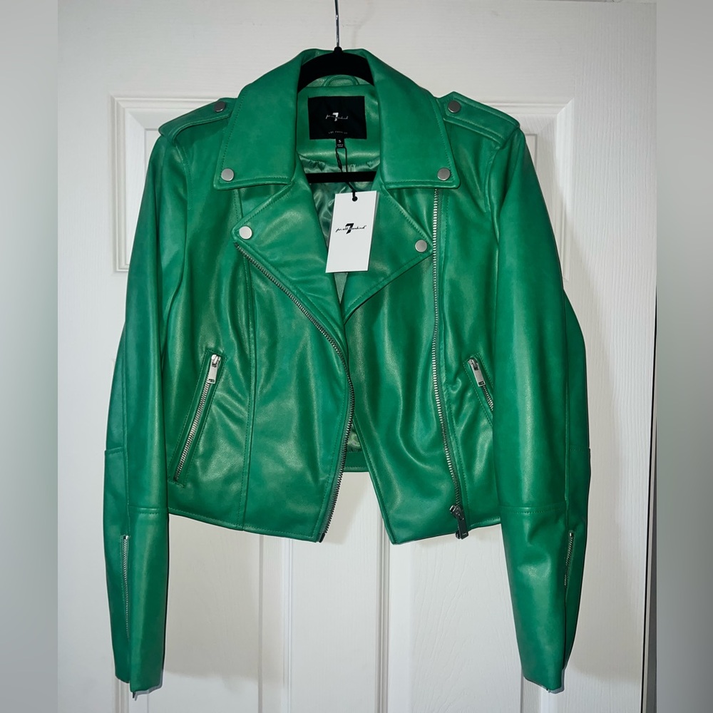 7 for All Mankind Faux leather jacket